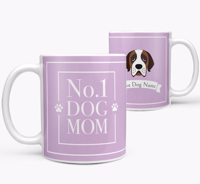 Personalised 'No.1 Mom' Mug from your {breedFullName}